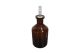 Druppelfles, 100ml, amber, met NS transparante pipet, glas