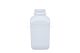 Pot, vierkant, 2.500ml, UN-keur, 80mm, HDPE kunststof, wit