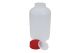 Pot, rond, 2000ml, HDPE kunststof, wijdhals, dubbele sluiting, niet-gemonteerd, 50st