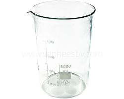 Bekerglas, 5.000ml, LM, Borosilicaat 3.3 glas