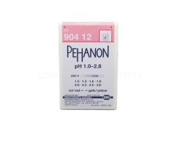 pH indicator strips, Pehanon, pH 1.0-2.8, 200 strips
